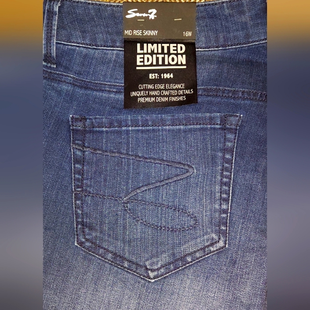 Seven brand Women's Mid Rise Skinny Jeans - Blue